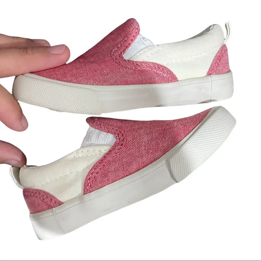 4/$25 -‎ Gap Kids Red & White Slip-On Loafers